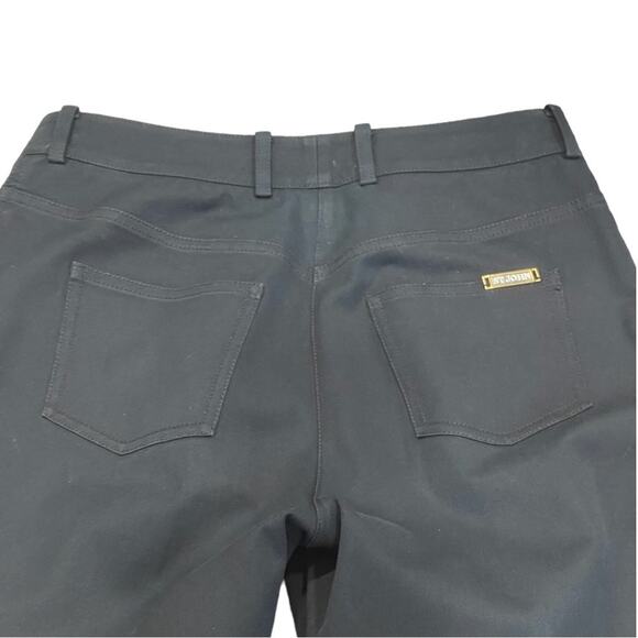 St.John Sport Black Denim Cropped Straight Leg Pants 4 - Picture 9 of 10